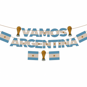 Banderín Vamos Argentina Mundial