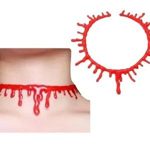 Collar Halloween Símil Sangre Cosplay