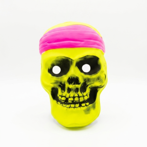Máscara calavera amarilla